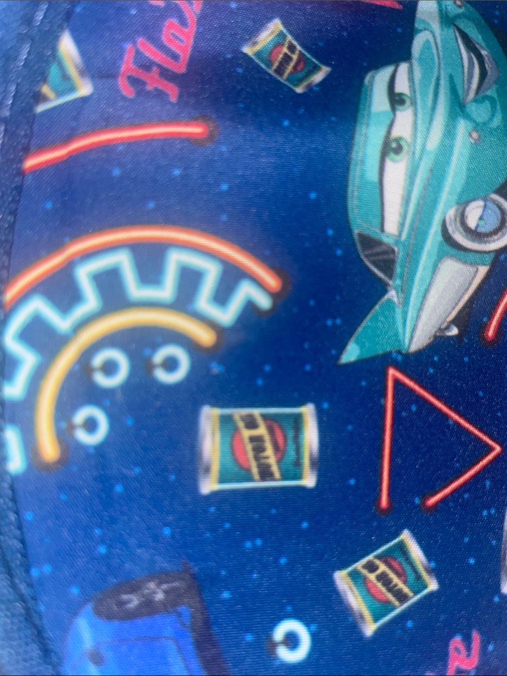 Loungefly Disney Pixar Cars Flo’s V8 Cafe Glow-In-The-Dark Mini Backpack - Picture 6 of 7